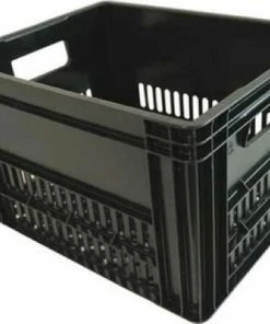 ROJO Fietskrat Zwart 40 Liter - Inclusief Bevestigingsmateriaal