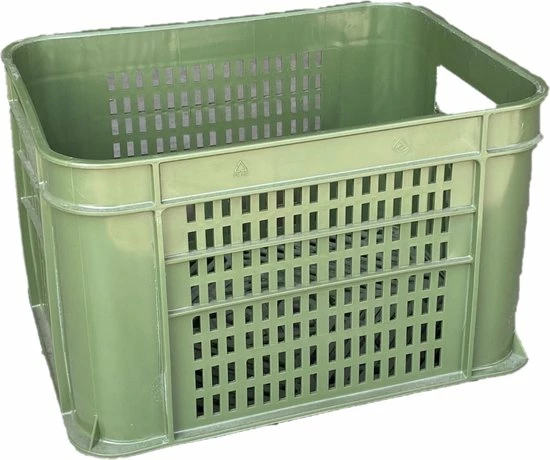 Mullrose Fietskrat Kunststof LEGERGROEN - L 40 X B 30 X H 25 Cm 1 Mullrose Fietskrat Kunststof LEGERGROEN - L 40 X B 30 X H 25 Cm