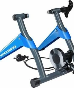 Merkloos Decopatent Fietstrainer - Rollenbank Fiets 26-28 Inch Of 700C Wielen - Hometrainer - Racefiets - Mountainbike - Aluminium - Blauw -Bobike SHOP 550x474 11