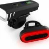 Trustic EVO | Fietsverlichting | Oplaadbaar | Fietslamp | Verschillende Standen | Licht Sensor | Waterbestendig | Set