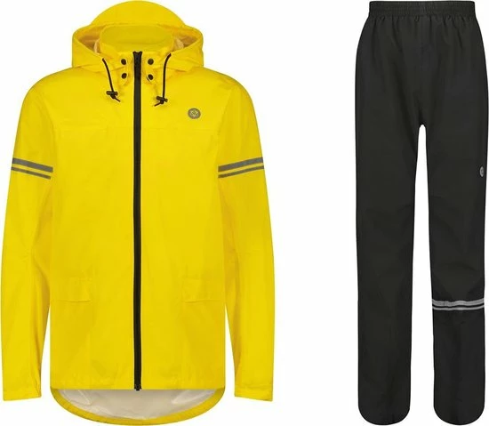 AGU Original Regenpak Essential - Geel/Zwart - S - Dames & Heren - Waterdicht & Ademend 21 AGU Original Regenpak Essential - Geel/Zwart - S - Dames & Heren - Waterdicht & Ademend - Afbeelding 21