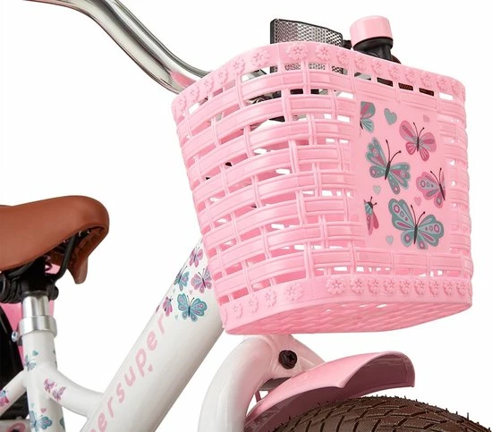 Supersuper Little Miss - Kinderfiets - Meisjesfiets - 14 Inch - Wit 5 Supersuper Little Miss - Kinderfiets - Meisjesfiets - 14 Inch - Wit - Afbeelding 5