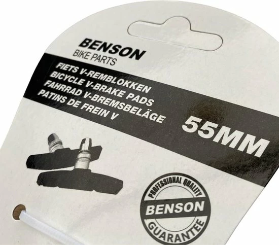 ESTARK Universele Remblokjes - Remschoen - Rubber - Set 2 Stuks - Fietsen Rubberen Remblok - Remblokkenset - Verstelbaar - V Brake - 55mm - Zwart 7 ESTARK Universele Remblokjes - Remschoen - Rubber - Set 2 Stuks - Fietsen Rubberen Remblok - Remblokkenset - Verstelbaar - V Brake - 55mm - Zwart - Afbeelding 7