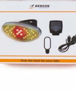 Benson Fietslamp Met Richtingaanwijzer - LED Licht - Afstandsbediening -Bobike SHOP 550x489 1
