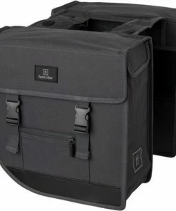 Fastrider Hybrid Dubbele Fietstas Grijs - 26L -Bobike SHOP 550x497