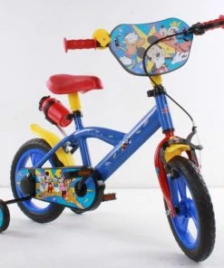 Volare Disney Mickey Kinderfiets - Jongens En Meiden - 12 Inch - Rood Blauw - Doortrapsysteem -Bobike SHOP 550x498 3