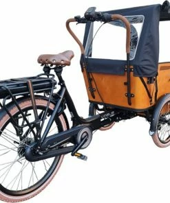 Bakfix Vogue Carry 3 Bakfietshoes Regentent Kayra Zwarte Bakfiets Huif -Bobike SHOP 550x498 6