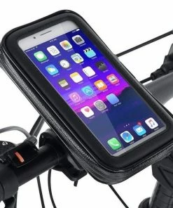 Opline VGEBY7 Fietstas | Geschikt Voor: Samsung Galaxy S21 Plus| Fietshouder | FIets Telefoon Houder | Waterdicht | Houder Fiets Telefoon | Fiets Steun