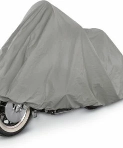 Merkloos Hoogwaardige Grijze Waterdichte Beschermhoes Voor Motor En Scooter - 120x210 Cm | Bescherming Tegen Weer En Wind | Binnen En Buiten | Afdekhoes Motoren En Scooters | Waterdicht | Waterafstotend | Afdekzeil | Hoes | Grijs