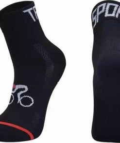 BikeMotion Wielrensokken Maat 35-38 Zwart - Unisex - Outdoor Sokken - Sportsokken - 1 Paar - Wielrennen - Fietsen - Wandelen