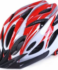 VFLY Fietshelm - Helmet Scooter - Elektrische Fiets - Skateboard - Heren/Dames/Kinderen Maat M 54-58CM - Rood/Wit