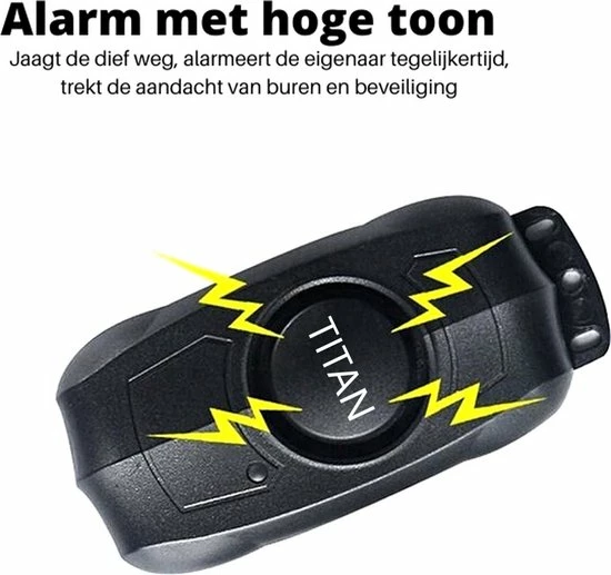 TITAN Fietsalarm - Anti-diefstal - Fietsalarm - Motor Alarm - Alarm Met Afstandsbediening 5 TITAN Fietsalarm - Anti-diefstal - Fietsalarm - Motor Alarm - Alarm Met Afstandsbediening - Afbeelding 5