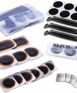 MMOBIEL 25x Binnen Fiets Band Patch Professionele Reparatie Kit Voor Fietsen