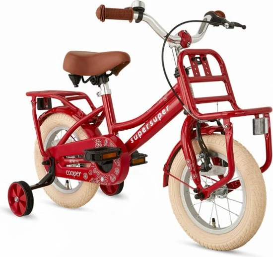 Supersuper Cooper - Kinderfiets - Meisjesfiets - 12 Inch - Rood 11 Supersuper Cooper - Kinderfiets - Meisjesfiets - 12 Inch - Rood - Afbeelding 11