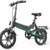 Hitway Elektrische Fiets | Opvouwbare E-bike | 16 Inch | 250W | Zwart/Groen