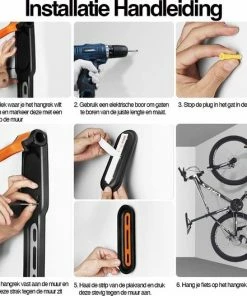 Consumerce Premium Muurbeugel Voor Fiets Met Anti-Slip Zwart | Fietsophangsysteem | Fietshaak Voor De Muur | Muuranker | Fiets Wandbeugel | Muur Beugel Wand -Bobike SHOP 550x528 5