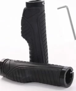 FIEZIO Ergonomische Fietshandvatten Pro Zwart Fiets Handvat Set - Gel Grip - Anti Slip - Trekking MTB Race