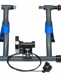 Merkloos Decopatent Fietstrainer - Rollenbank Fiets 26-28 Inch Of 700C Wielen - Hometrainer - Racefiets - Mountainbike - Aluminium - Blauw -Bobike SHOP 550x533 6