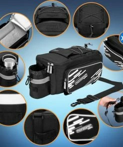 Monzana - Fietstas Bagagedrager - 12L Waterdicht Zwart -Bobike SHOP 550x540 2