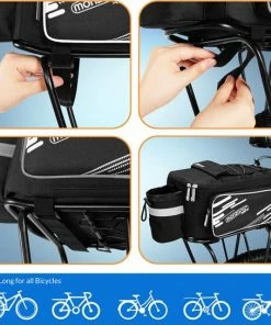 Monzana - Fietstas Bagagedrager - 12L Waterdicht Zwart -Bobike SHOP 550x544 2