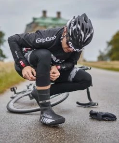 GripGrab - CyclinGaiter Hi-Vis Rainy Weather Ankle Cuff - Geel Hi-Vis - Unisex - Maat L/XL -Bobike SHOP 550x548 1