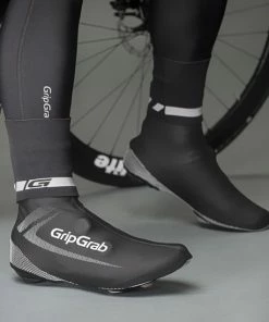 GripGrab - CyclinGaiter Hi-Vis Rainy Weather Ankle Cuff - Geel Hi-Vis - Unisex - Maat L/XL -Bobike SHOP 550x549 8