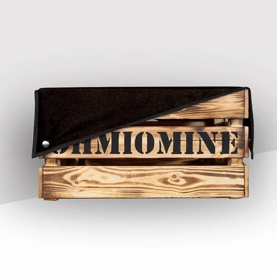 Ohmiomine Transporter Fietskrat Gebrand Hout Inclusief Kool Zwart Afdekhoes 1 Ohmiomine Transporter Fietskrat Gebrand Hout Inclusief Kool Zwart Afdekhoes