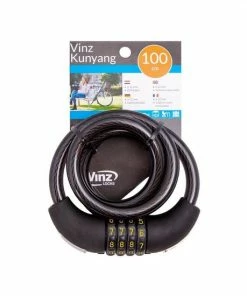 VINZ Kunyang Combinatie Kettingslot 100 Cm X 12 Mm / Fietsslot / Cijferslot / Cijfercombinatieslot / Slot Met Code 1 Meter