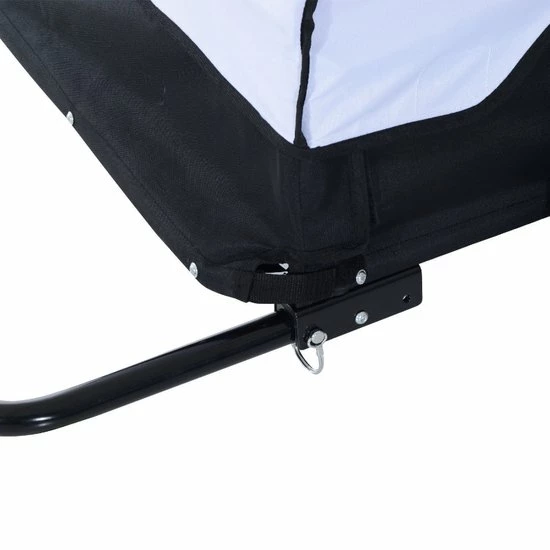 NiceGoodz Fietskar - Fietsaanhanger - Fietskar Bagage - Fietskarren - Wit/Zwart 8 NiceGoodz Fietskar - Fietsaanhanger - Fietskar Bagage - Fietskarren - Wit/Zwart - Afbeelding 8