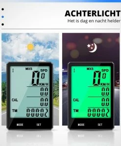 Brandie - Fietsnavigatie - Voor Fiets/MTB/Racefiets - Bedrade Fietscomputer - Kilometerteller Fiets - Gemakkelijk Af Te Lezen Snelheidsmeter - Waterdicht - Met 2.8 Minischerm - Multifunctioneel - Met Achtergrondverlichting - Maat 75*50*13mm - Zwart -Bobike SHOP 550x550 177