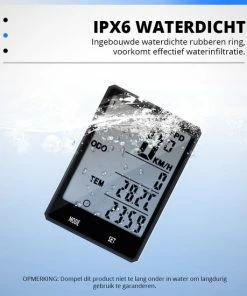 Brandie - Fietsnavigatie - Voor Fiets/MTB/Racefiets - Bedrade Fietscomputer - Kilometerteller Fiets - Gemakkelijk Af Te Lezen Snelheidsmeter - Waterdicht - Met 2.8 Minischerm - Multifunctioneel - Met Achtergrondverlichting - Maat 75*50*13mm - Zwart -Bobike SHOP 550x550 178