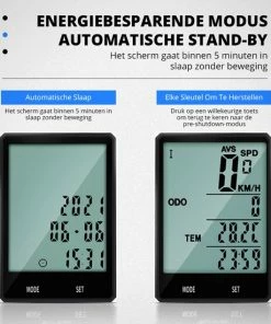 Brandie - Fietsnavigatie - Voor Fiets/MTB/Racefiets - Bedrade Fietscomputer - Kilometerteller Fiets - Gemakkelijk Af Te Lezen Snelheidsmeter - Waterdicht - Met 2.8 Minischerm - Multifunctioneel - Met Achtergrondverlichting - Maat 75*50*13mm - Zwart -Bobike SHOP 550x550 179