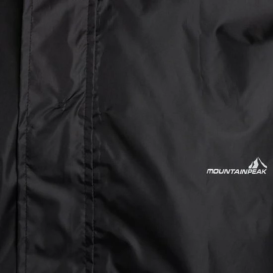 Mountain Peak Dames/heren Regenjas - Zwart - Maat XL 3 Mountain Peak Dames/heren Regenjas - Zwart - Maat XL - Afbeelding 3