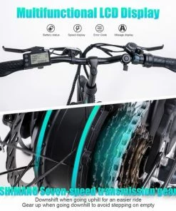 HITWAY Elektrische Fiets Voor Volwassenen | Ebikes Fietsen Stadsfiets | 250W 36V Motor | 7 VERSNELLINGSSYSTEE | 26 Inch - Zwart -Bobike SHOP 550x550 242