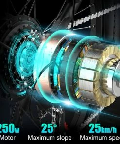 HITWAY Elektrische Fiets Voor Volwassenen | Ebikes Fietsen Stadsfiets | 250W 36V Motor | 7 VERSNELLINGSSYSTEE | 26 Inch - Zwart -Bobike SHOP 550x550 243