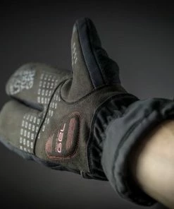 GripGrab - Nordic Windproof Deep Winter Lobster Glove - Zwart - Unisex - Maat L -Bobike SHOP 550x550 323