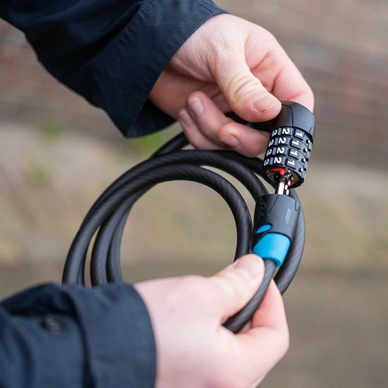BBB Cycling CodeSafe Coil Cable Fietsslot - Kabelslot Fiets Cijferslot - Zwart - 150 X 1 Cm - BBL-35 2 BBB Cycling CodeSafe Coil Cable Fietsslot - Kabelslot Fiets Cijferslot - Zwart - 150 X 1 Cm - BBL-35 - Afbeelding 2