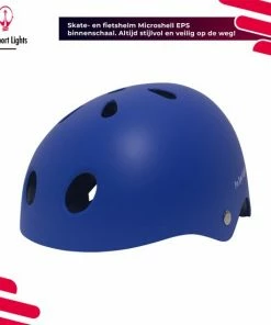 Kinderfietshelm Pro Sport Lights - Skate Fietshelm Voor Kinderen - Matt Blauw - Kinderhelm 50 - 56 Cm -Bobike SHOP 550x550 495
