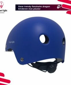 Kinderfietshelm Pro Sport Lights - Skate Fietshelm Voor Kinderen - Matt Blauw - Kinderhelm 50 - 56 Cm -Bobike SHOP 550x550 503