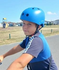 Kinderfietshelm Pro Sport Lights - Skate Fietshelm Voor Kinderen - Matt Blauw - Kinderhelm 50 - 56 Cm -Bobike SHOP 550x550 516