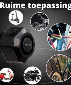 Titan Fietsalarm (2022 Model ) - Fietsalarm - Fietsslot Met Alarm - Alarm Met Afstandsbediening -Bobike SHOP 550x550 520