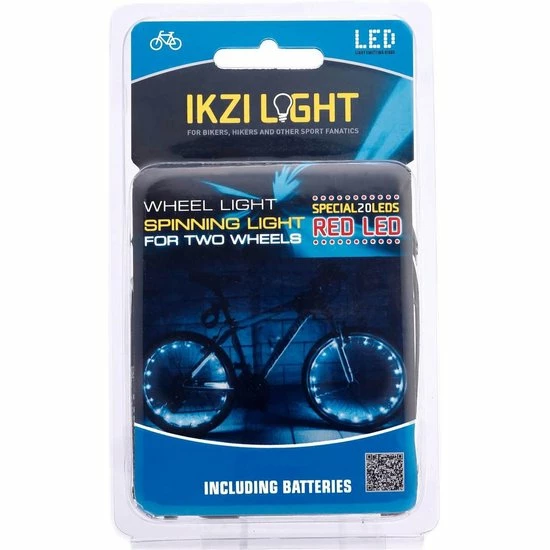Ikzi Light Wielverlichting IKZI Voor 2 Wielen - Rode Leds 1 Ikzi Light Wielverlichting IKZI Voor 2 Wielen - Rode Leds