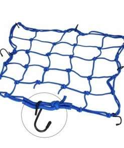 Merkloos Premium Bagagenet Met 8 Haken 40x40cm 90x90 Uitgerekt Blauw | Spin, Motorfiets, Scooter En Fiets -Bobike SHOP 550x550 557