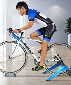 Merkloos Decopatent Fietstrainer - Rollenbank Fiets 26-28 Inch Of 700C Wielen - Hometrainer - Racefiets - Mountainbike - Aluminium - Blauw