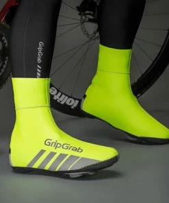 GripGrab - RaceThermo Hi-Vis Waterproof Winter Shoe Cover - Geel Hi-Vis - Unisex - Maat M -Bobike SHOP 550x550 640
