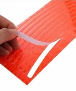 Merkloos Reflecterend - Waterdicht - Fiets - Lopend - Eenvoudig Te Beplakken - Kleur Zilver (ook Groen En Oranje)