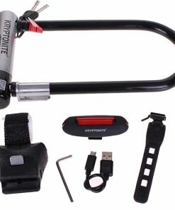 Kryptonite Avenue / R20 Beugelslot Set LED USB - Zwart/Grijs -Bobike SHOP 550x555 3