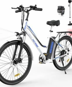 HITWAY Elektrische Fiets, 26 Inch, 250 W Motor, Li-batterij 36 V/11,2 Ah Ebike, Shimano 7 Versnellingen, Tot 35-90 Km