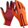 Merkloos Fiets Handschoenen - Oranje - Met Ritssluiting - Racefiets - Mountainbike - Winter - Maat M