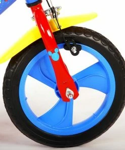 Volare Disney Mickey Kinderfiets - Jongens En Meiden - 12 Inch - Rood Blauw - Doortrapsysteem -Bobike SHOP 550x565 5